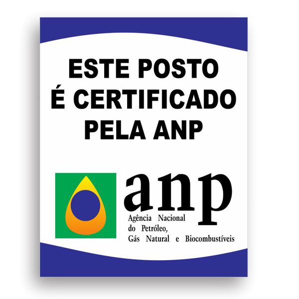 Placa Posto certificado ANP