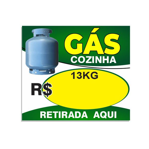 Placa de Gás preço - PTG01 - KRadesivos 