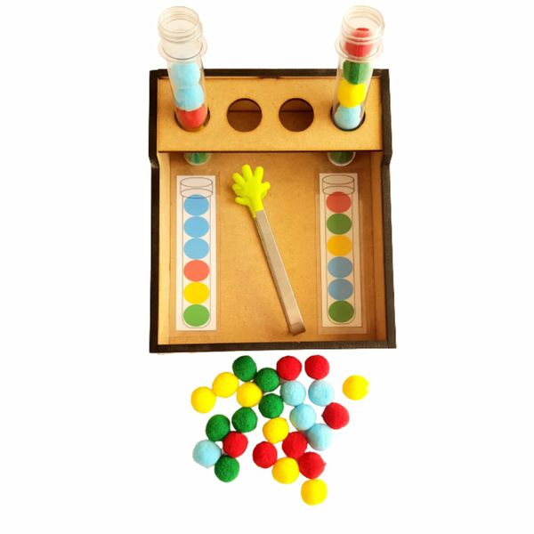 Jogo montessori de raciocínio lógico