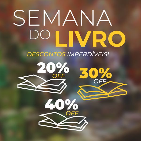 Adesivo Para Vitrine Livraria - Semana do Livro 20... - KRadesivos 
