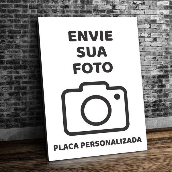 Placa MDF Decorativo Personalizado com foto