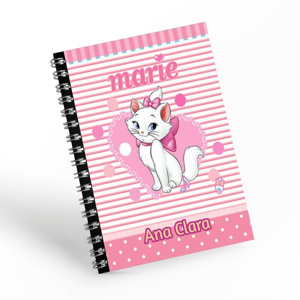 ADESIVO DE CADERNO GATA MARIE - ADC-166 - KRadesivos 