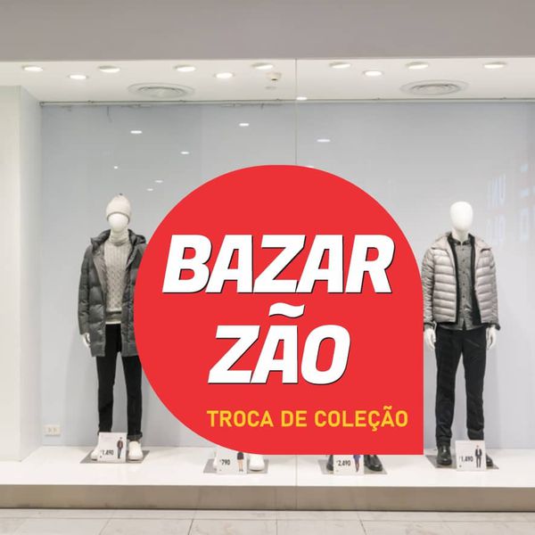 Adesivo Vitrine Bazarzão Promoção - Troca de Coleç... - KRadesivos 