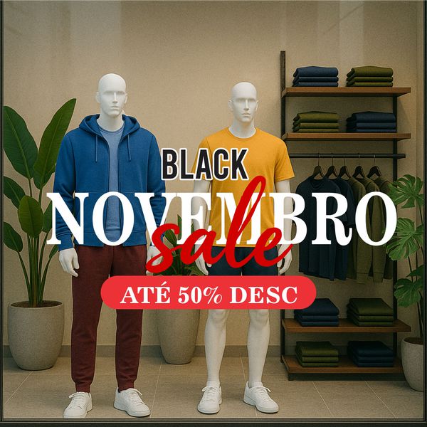 Adesivo para Vitrine Promoção Novembro Black - 078... - KRadesivos 