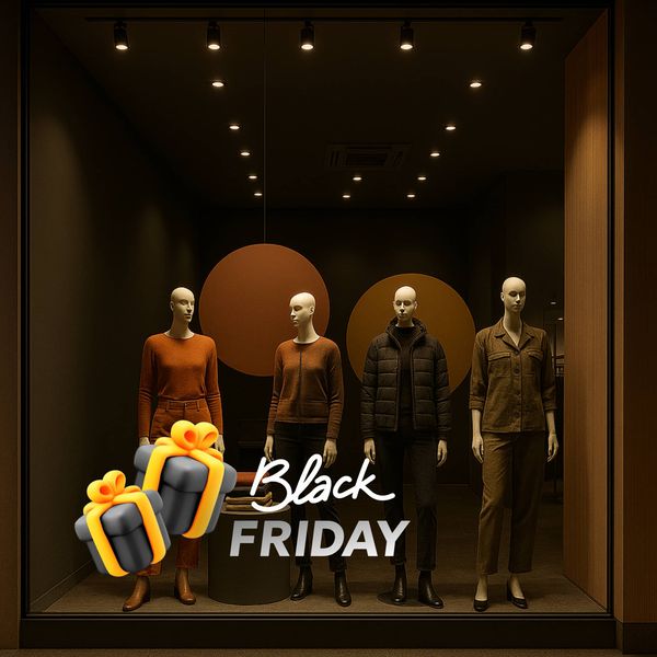 Adesivo para Vitrine Black Friday Presentes - 0789... - KRadesivos 