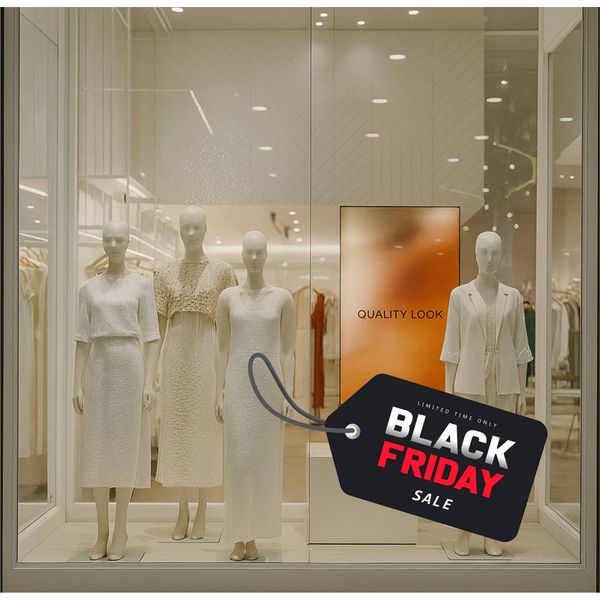 Adesivo para Vitrine Black Friday Sale Etiqueta - ... - KRadesivos 
