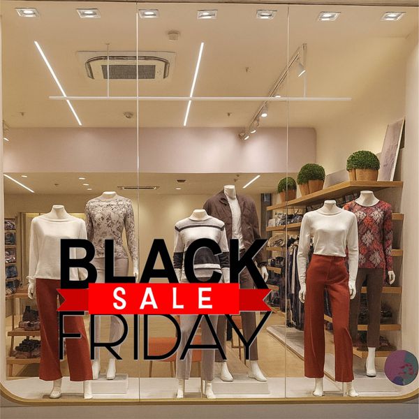 Adesivo para Vitrine Black Friday Sale - 078936976... - KRadesivos 