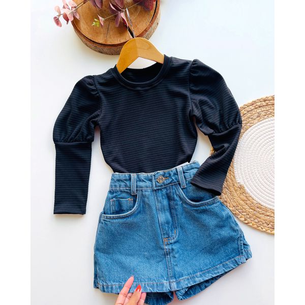 short saia azul