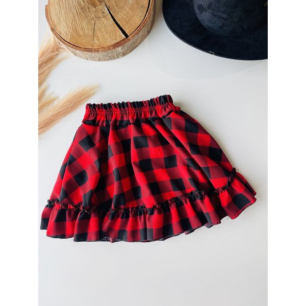 short saia xadrez 