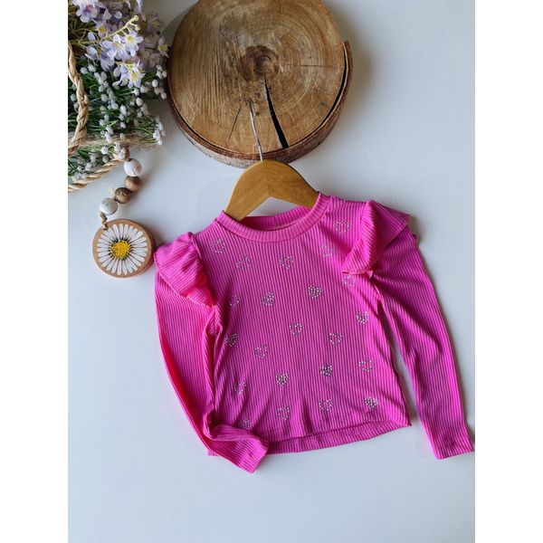 blusa strass