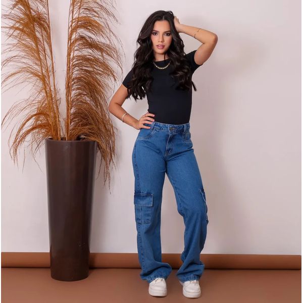calca cargo jeans