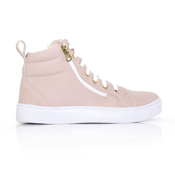 Tenis cano alto feminino rosa sales