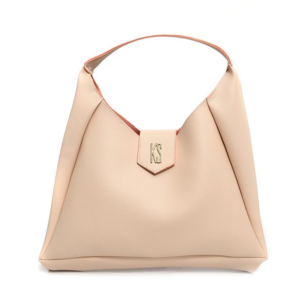 Bolsa KS Veneza Off White Com Rosê