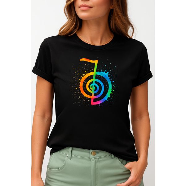 Camiseta Unissex Reiki Cho Ku Rei – Cor Preto
