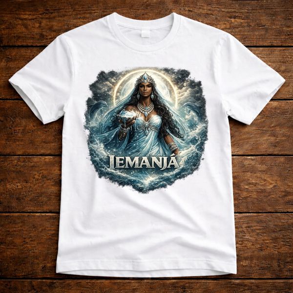 Camiseta Iemanjá — Proteção e Amor das Águas