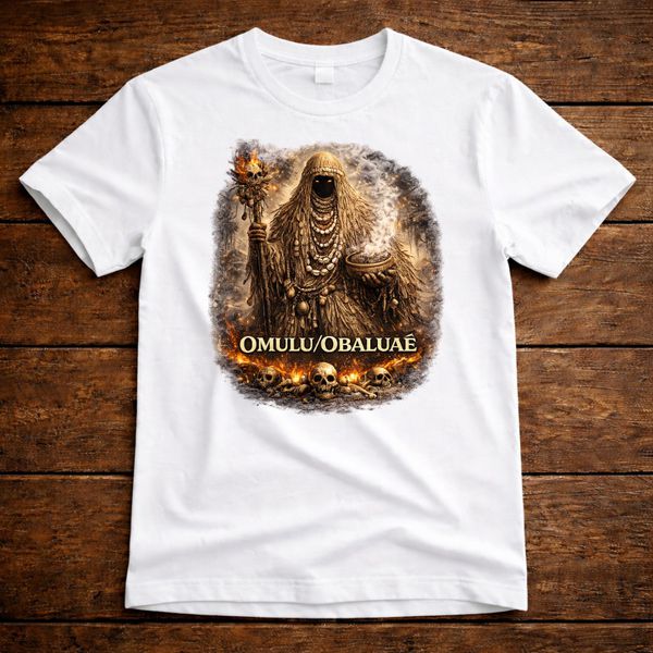Camiseta Omulu Obaluayê — Cura e Proteção Espiritual