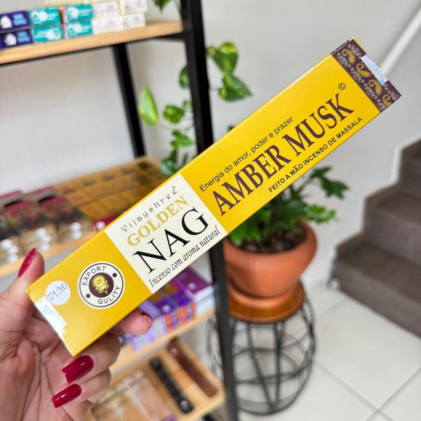 Incenso Golden Nag Amber Musk