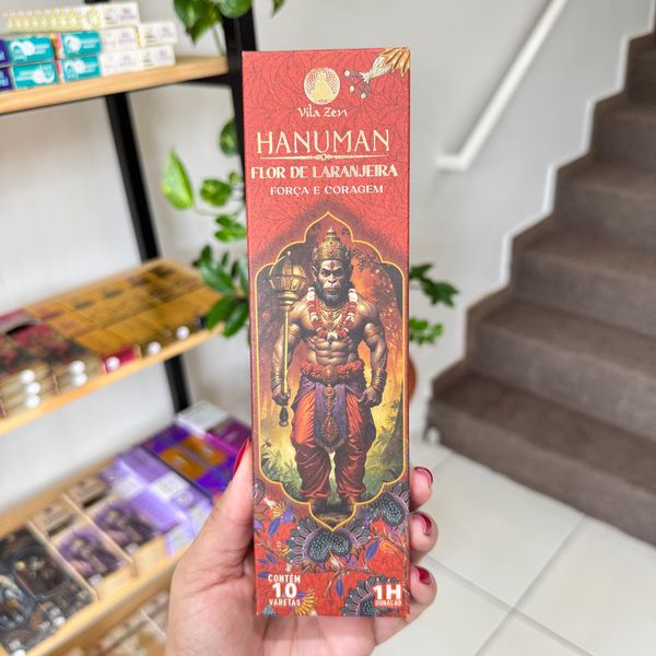 Incenso Vila Zen Hanuman - Flor de Laranjeira / Força e Coragem