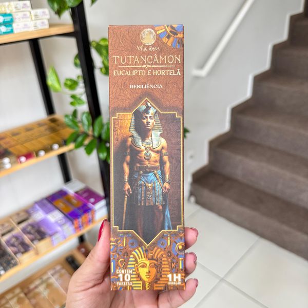 Incenso Vila Zen Tutancâmon - Eucalipto DE Hortelã - Resiliência