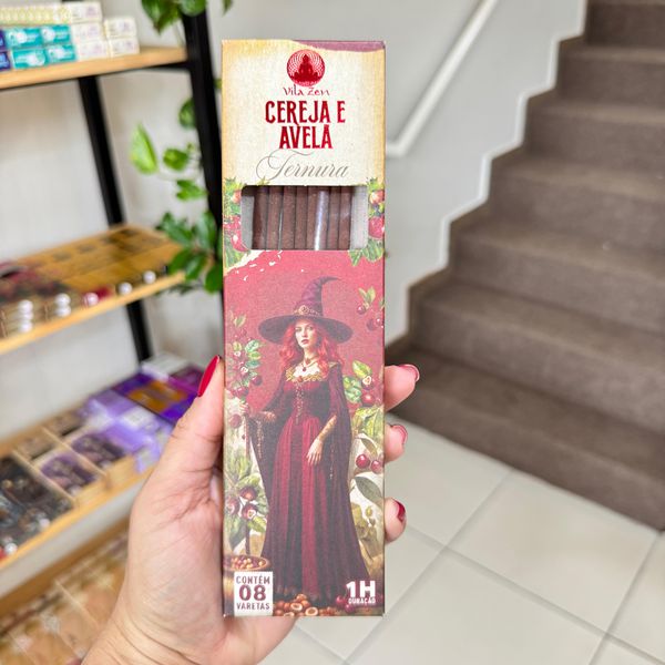 Incenso Vila Zen Cereja e Avelã - Ternura