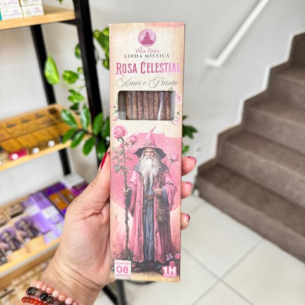 Incenso Vila Zen Rosa Celestial - Amor e Paixão