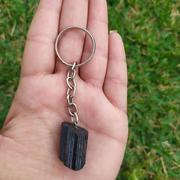 Chaveiro Turmalina Negra para Proteção