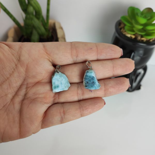 Pingente Rolado Larimar - Alegria e bem-estar