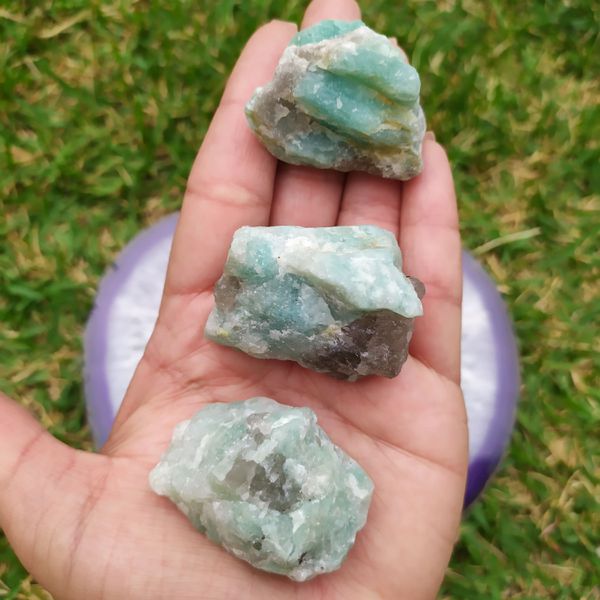 Pedra Bruta Amazonita P - Esperança e Paz