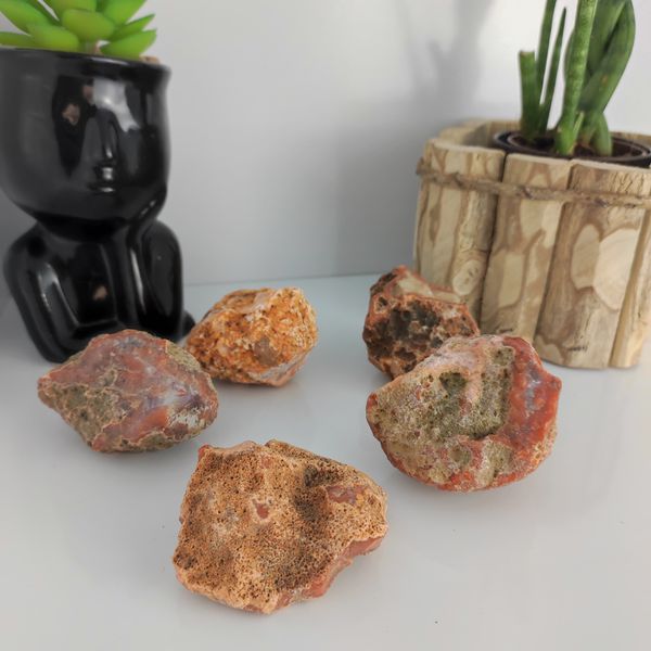 PEDRA BRUTA ÁGATA DE FOGO - VIGOR E DISPOSIÇÃO