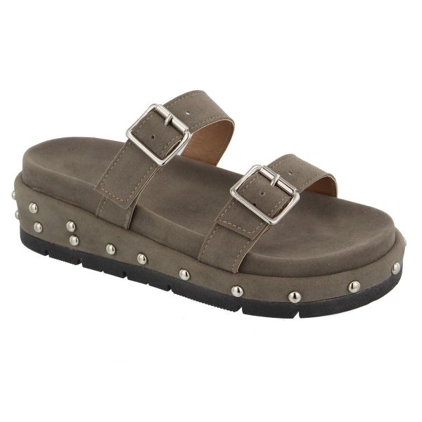 Flatform Lolla Camurça Cinza