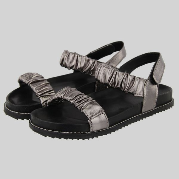 Birken Feminina BK20 Metalizado Prata Velho