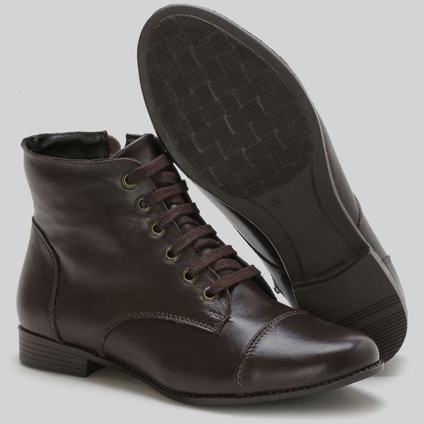 Coturno feminino café clearance