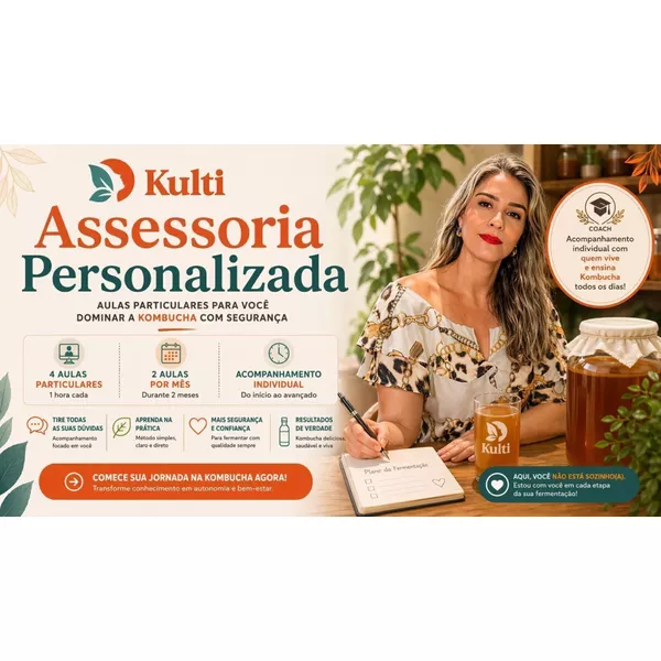 ASSESSORIA PERSONALIZADA Aula particular - Kulti Kombucha
