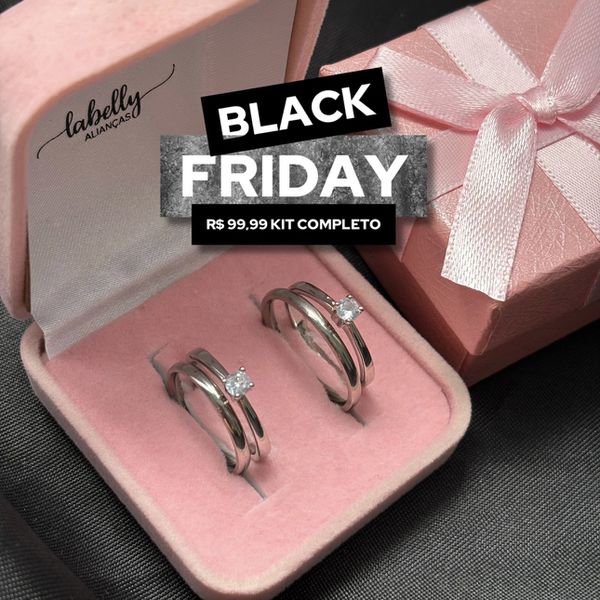 PAR DE ALIANÇAS GIRLS 2’MM ABAULADA - COM DOIS ANÉIS SOLITÁRIOS DE BRINDE