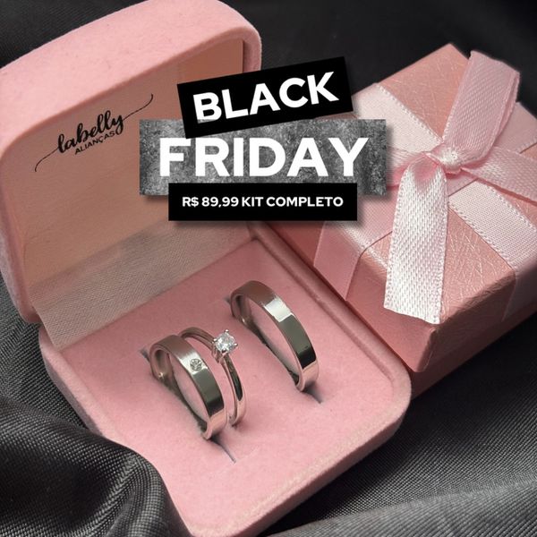 PAR DE ALIANÇAS AÇO INOXIDÁVEL 3’MM RETA POLIDA COM PEDRA CENTRAL - COM ANEL SOLITÁRIO DE BRINDE 