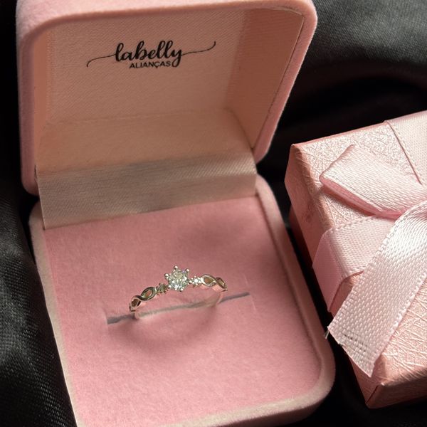 ANEL SOLITÁRIO BELIZE - PRATA 925 