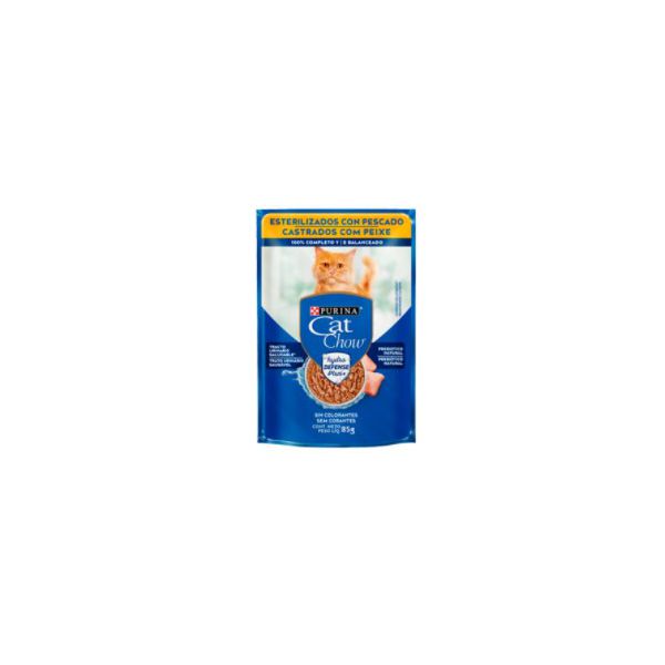 CARNE GATO CAT CHOW CAST PEIXE 85 G 