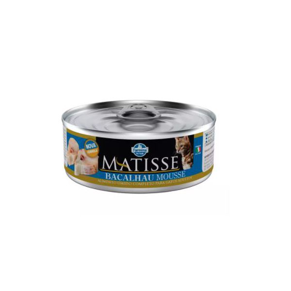 CARNE GATO MATISSE BACALHAU 85G WET MOUSSE