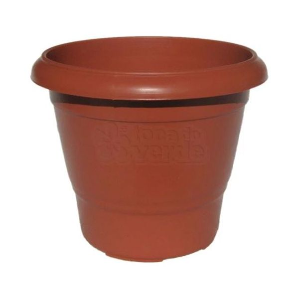 VASO PLASTICO MARROM TERRA COTA N.3