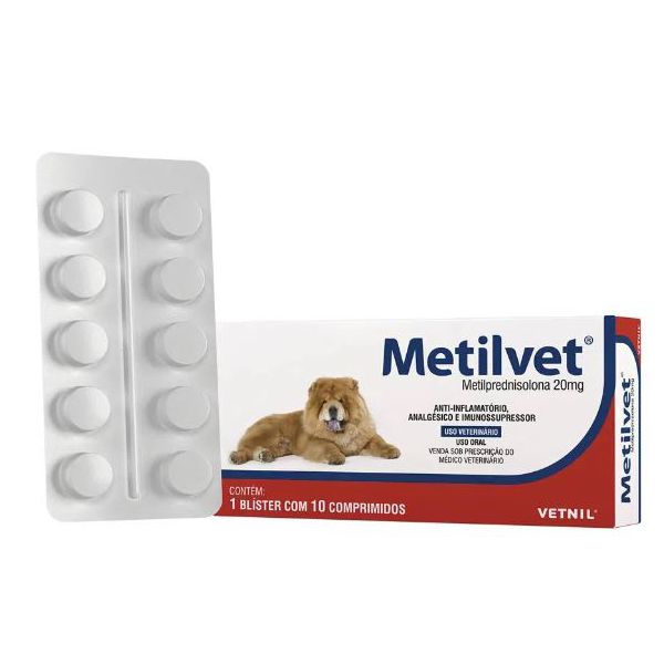 METILVET 20MG 10 CP