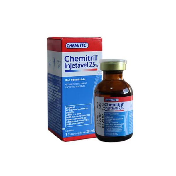 CHEMITRIL INJETAVEL 2.5% 20 ML