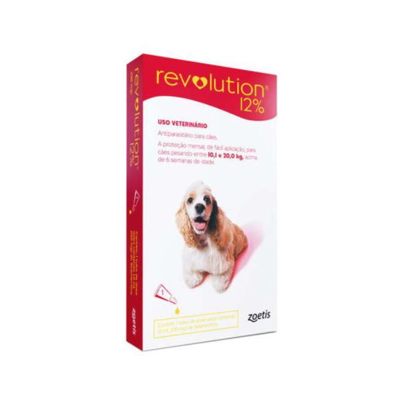 REVOLUTION CAO 1.00ML 120MG 10-20KG VERMELHO 