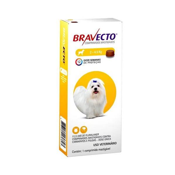 BRAVECTO 112,5MG (2-4.5KG) COMPRIMIDO