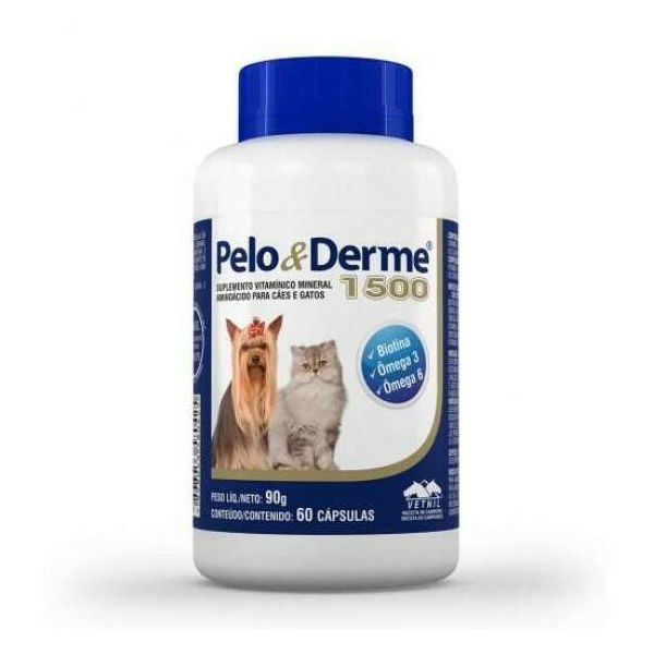 PELO DERME 1500 60 CP - DE 10 A 20 KG