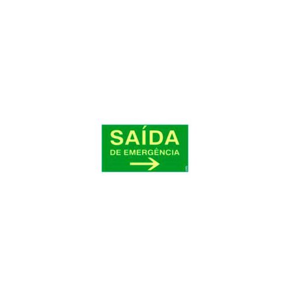 PLACA SINAL 15X25CM 311 SAIDA EMERGENCIA