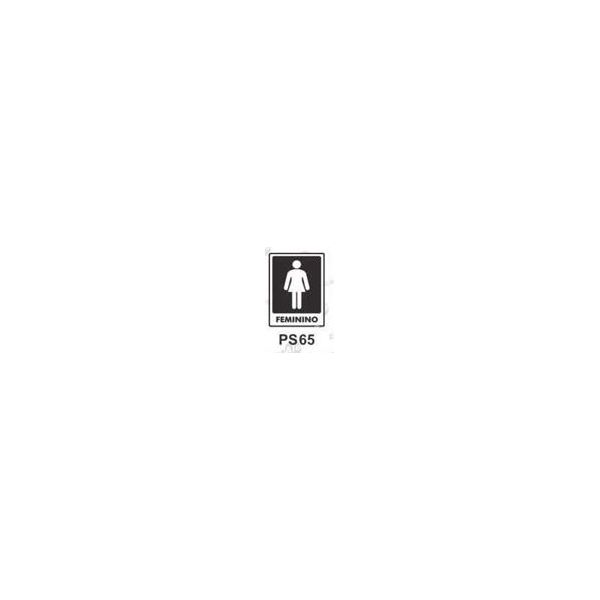 PLACA SINAL 15X20CM 065 FEMININO