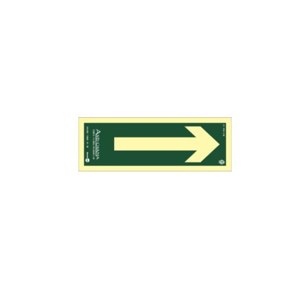 PLACA SINAL 7X20CM 549 SETA ROTA SAIDA