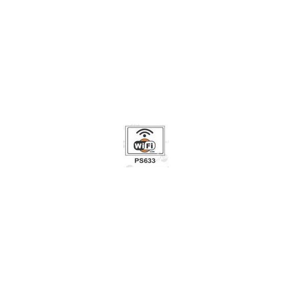 PLACA SINAL 20X15CM PS633 WIFI ZONE
