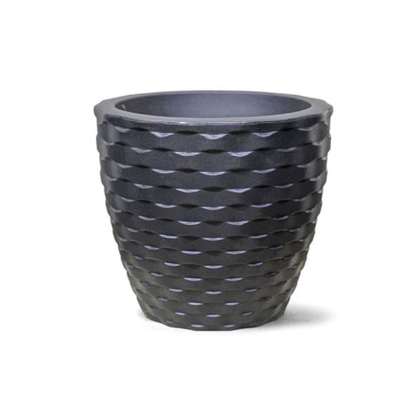 VASO PLASTICO ELO PRETO 22CM ALT RED