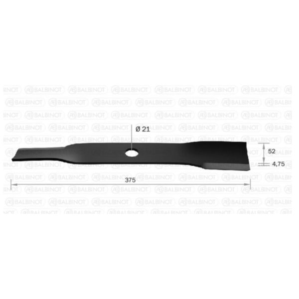 FACA ROCADEIRA BALBINOT BRUDDEN BE415 - 0792 (FURO 21MM)